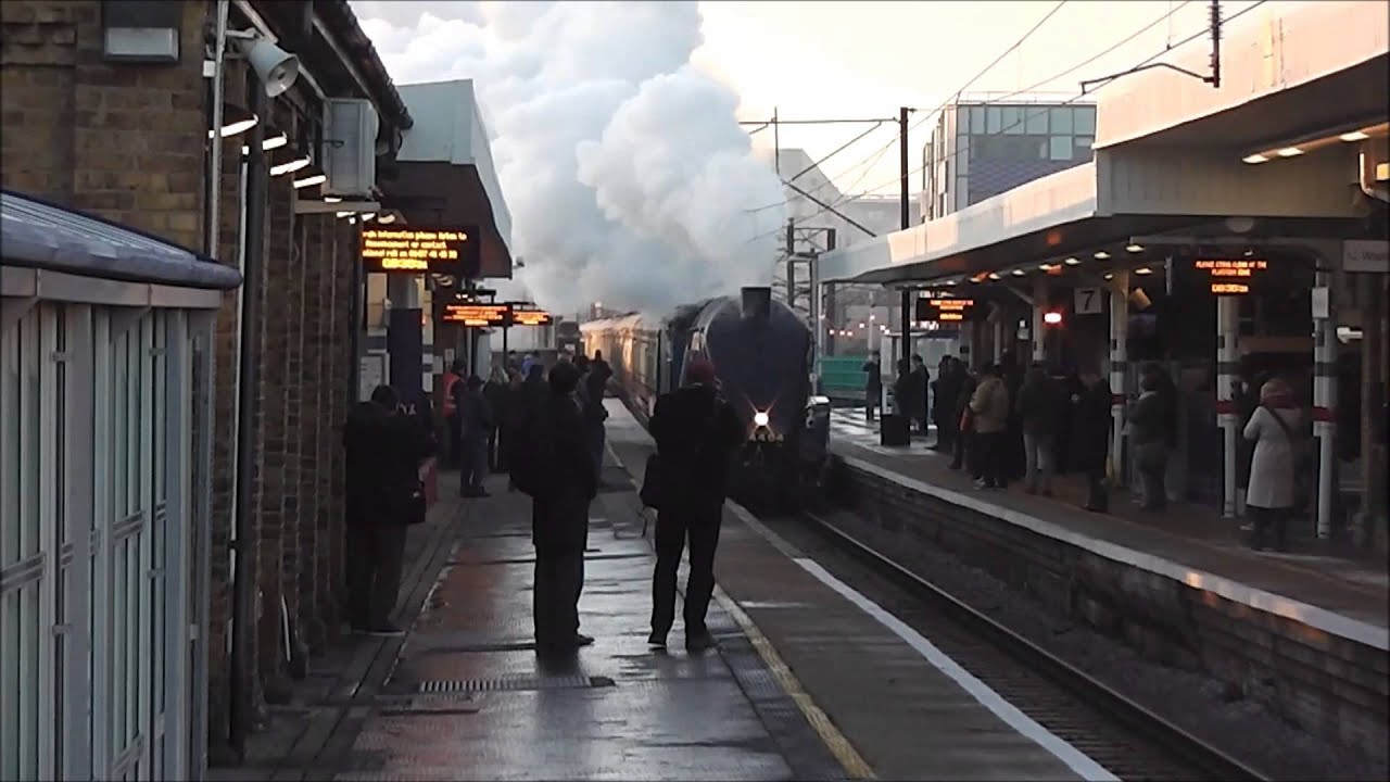 LNER Class A4 4464 Bittern passes Finsbury Park