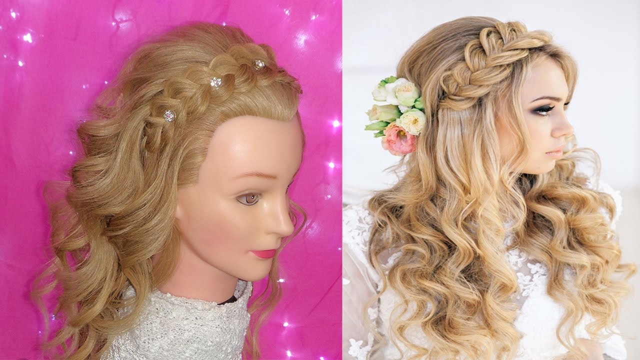 RECOGIDO ALTO ELEGANTE CON TRENZAS PARA NOVIA , QUINCEAÑERA, GRADUACION , FIESTA
