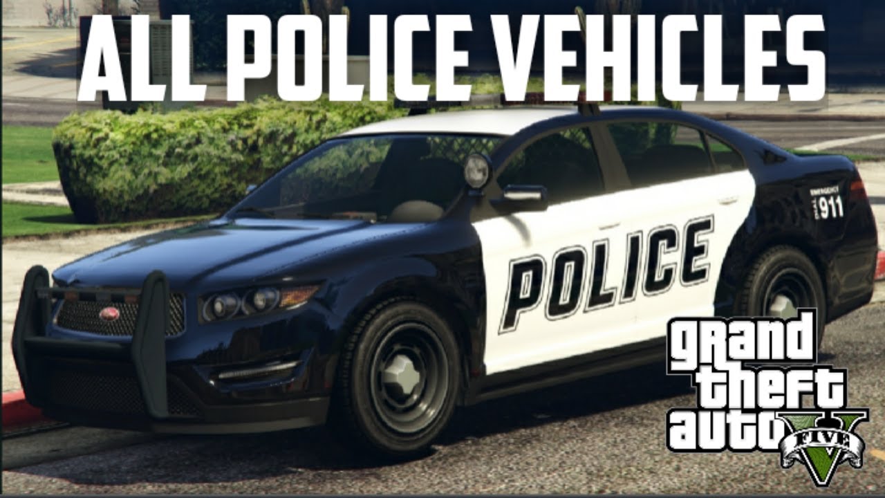 GTA V - ALL POLICE VEHICLES!