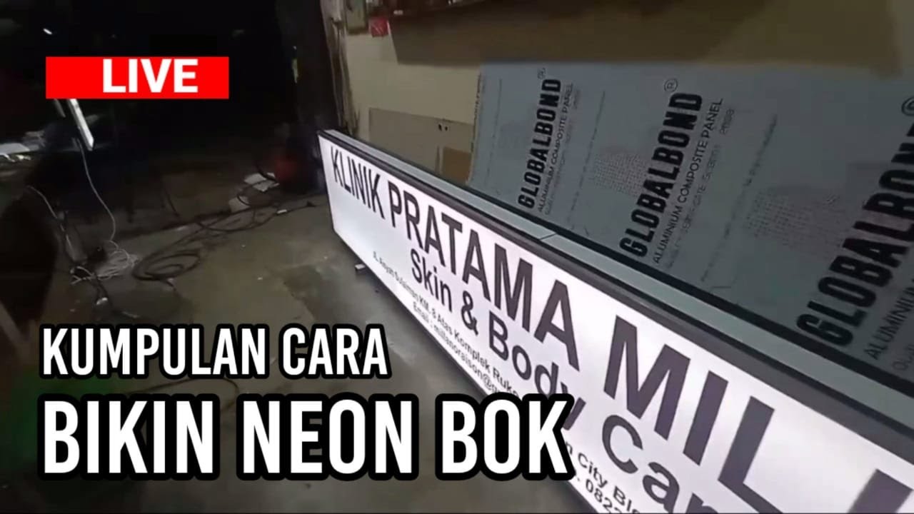 LIVE// Ini Dia cara Buat Neon Box Yang Kalian Cari