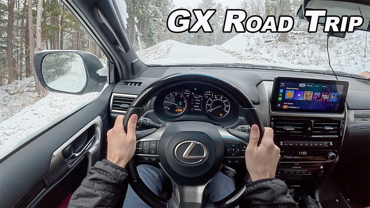 Lexus GX460 Road Trip To Maine - Snowy Climbs and Highway Miles in V8 Luxury (POV)
