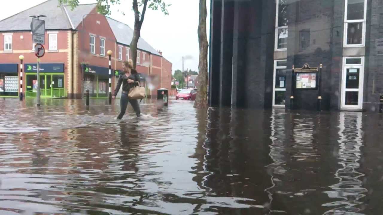 Flood in Arnold Front Street,  Nottingham