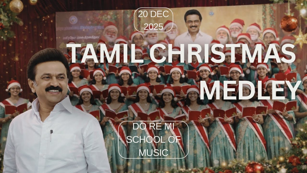 Tamil Christmas Medley | CM M.K. Stalin | Do Re Mi School of Music | Christmas Peruvizha 2025