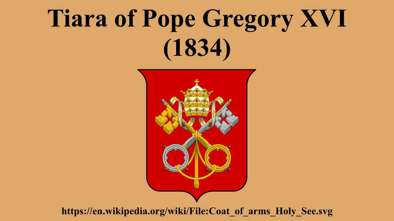 Tiara of Pope Gregory XVI (1834)