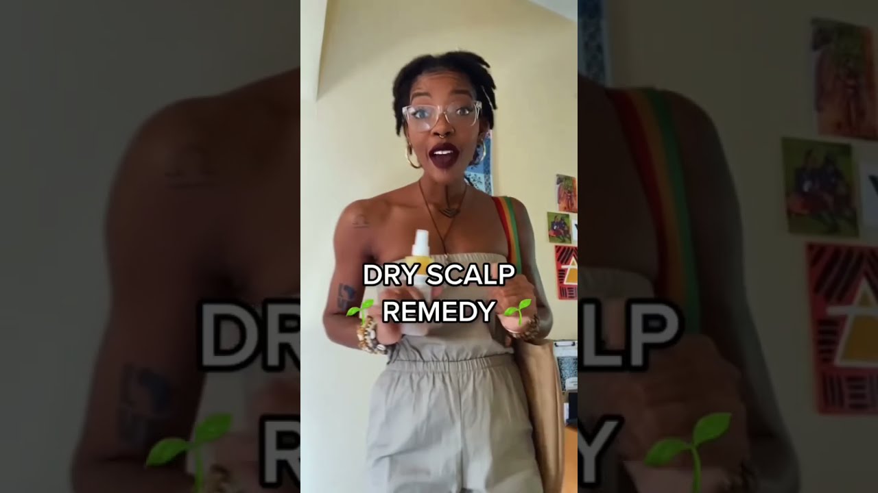 A Remedy For Dry Scalp & Seborrheic Detmatitis 🌱 #HairCare #NaturalHair