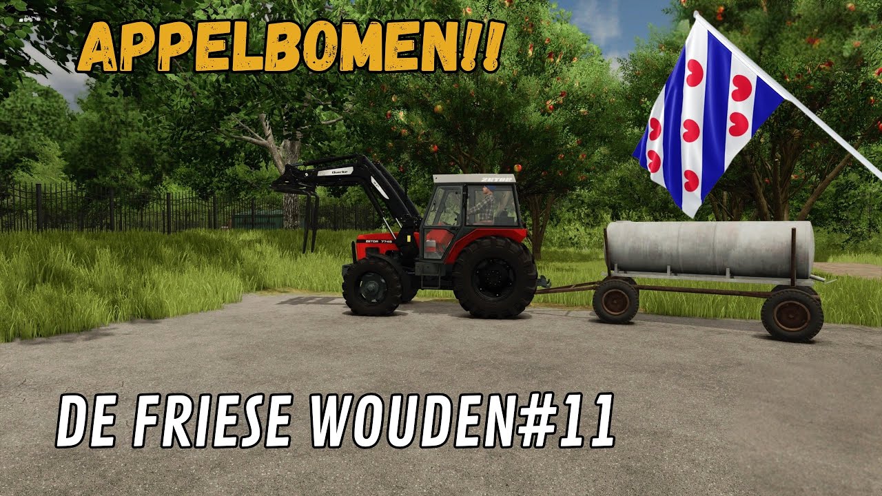 APPELBOMEN PLAATSEN EN KUILVOER VERKOPEN | DE FRIESE WOUDEN #11 | FS25 | TIMELAPSE