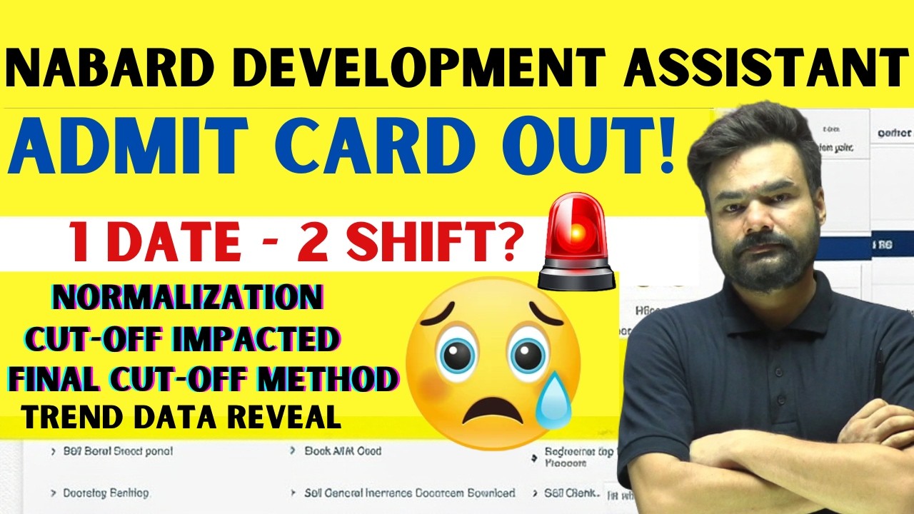 NABARD DA 2026 Admit Card OUT 😱 | How Normalization Will Affect Marks?