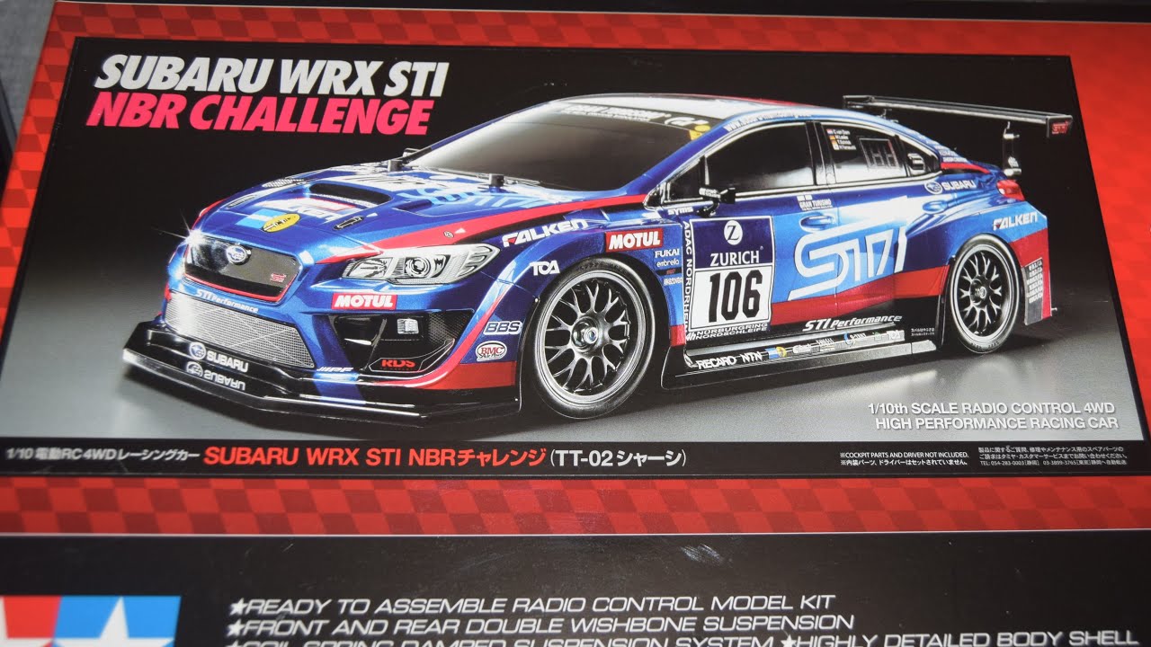 Tamiya TT-02 Subaru WRX STI NBR Challenge Unboxing