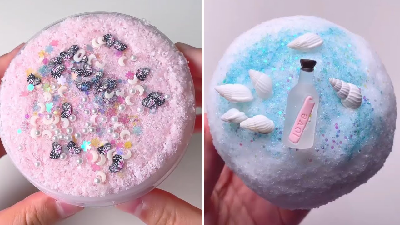 Snowfizz slime Best Satisfying slime ASMR compilation