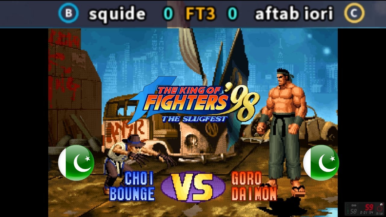 aftab iory vs squide kof98 ! best FIGHTCADE match ft3 ! YZKOF