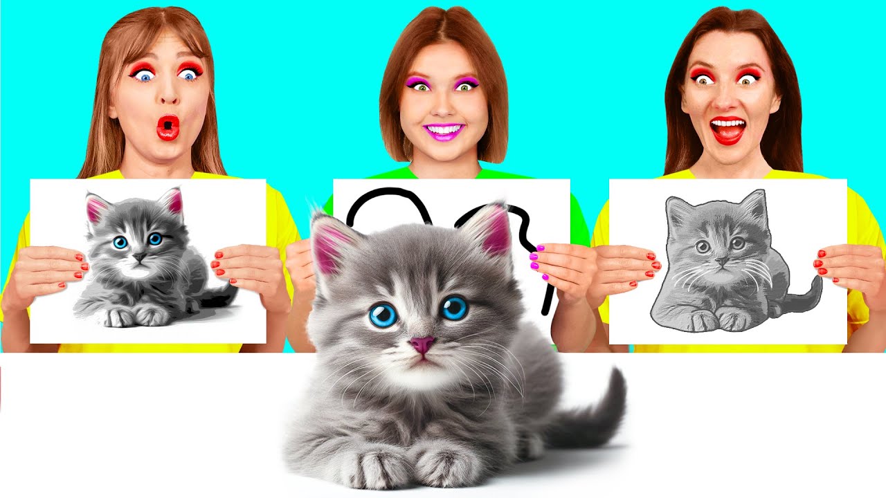 Кто Лучше Нарисует Предмет, Получит Его | Битвы с Едой от HAHANOM Challenge