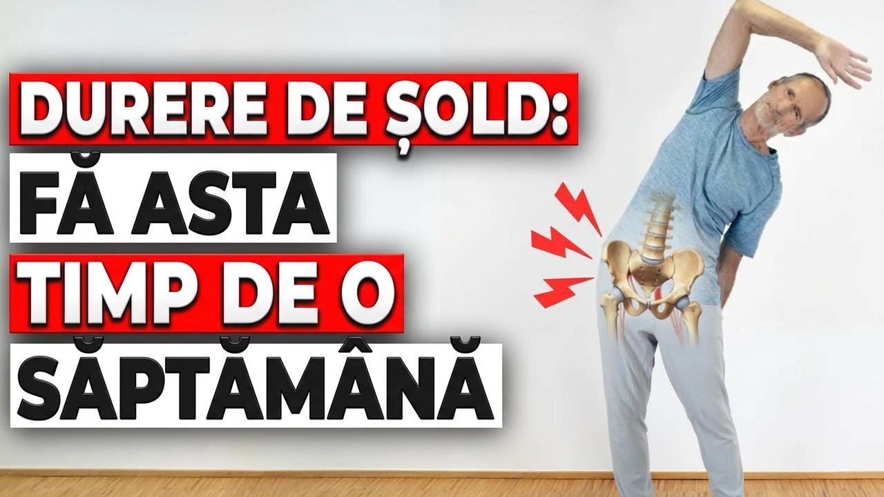 Te dor șoldurile? Încearcă aceste 3 exerciții simple dacă ai peste 50 de ani