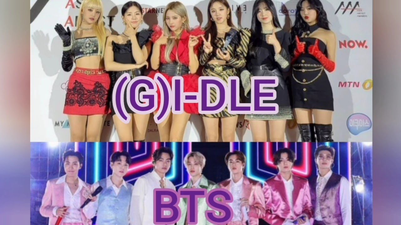 BTS - (G)I-DLE ❤️❤️ 방탄 선 연단 & 여자 아이들 moments