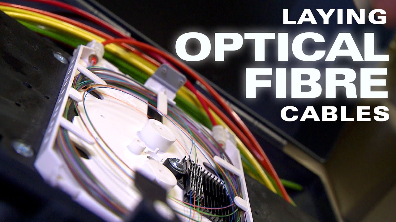 Laying Optical Fibre Cable  || Machines and Industry