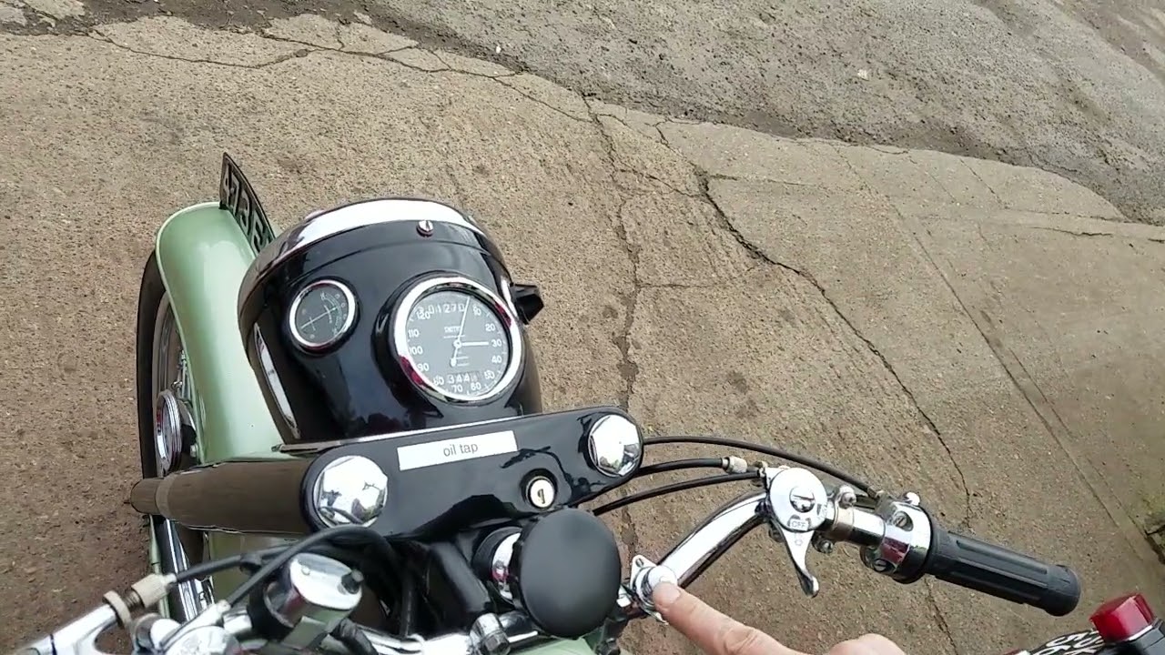 1957 BSA A7 Shooting Star 500cc at Andy Tiernans #09505BSA