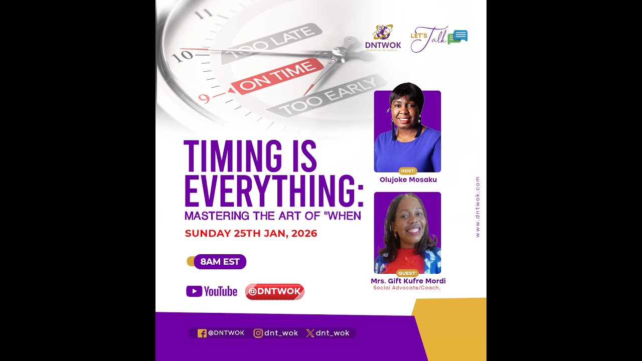 Teaser,Timing is Everything: Mastering the Art of "When": Gift Kufre Mordi