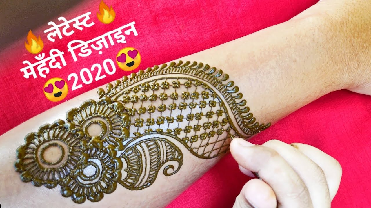LATEST STYLISH UNIQUE ROUNDED ARABIC BANGLE MEHNDI DESIGN