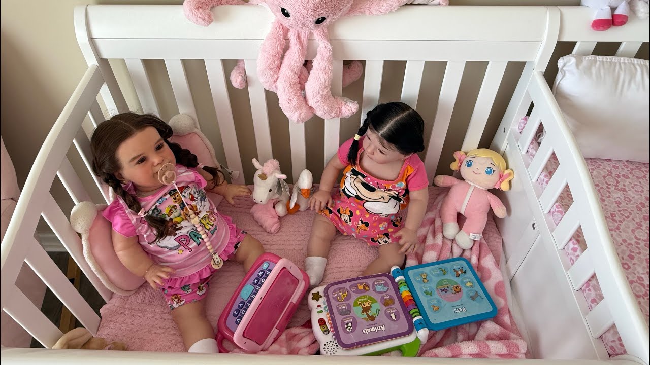 RUTINA REALISTA DE MAÑANA CON DOS BEBÉS REBORN (LUNARA Y CEILA)