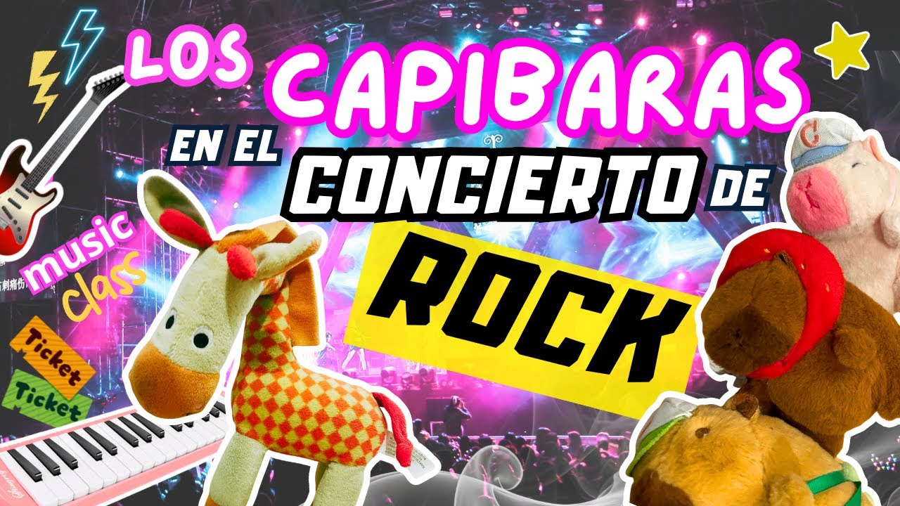 Los CAPIBARAS en el CONCIERTO de ROCK🎤🤘