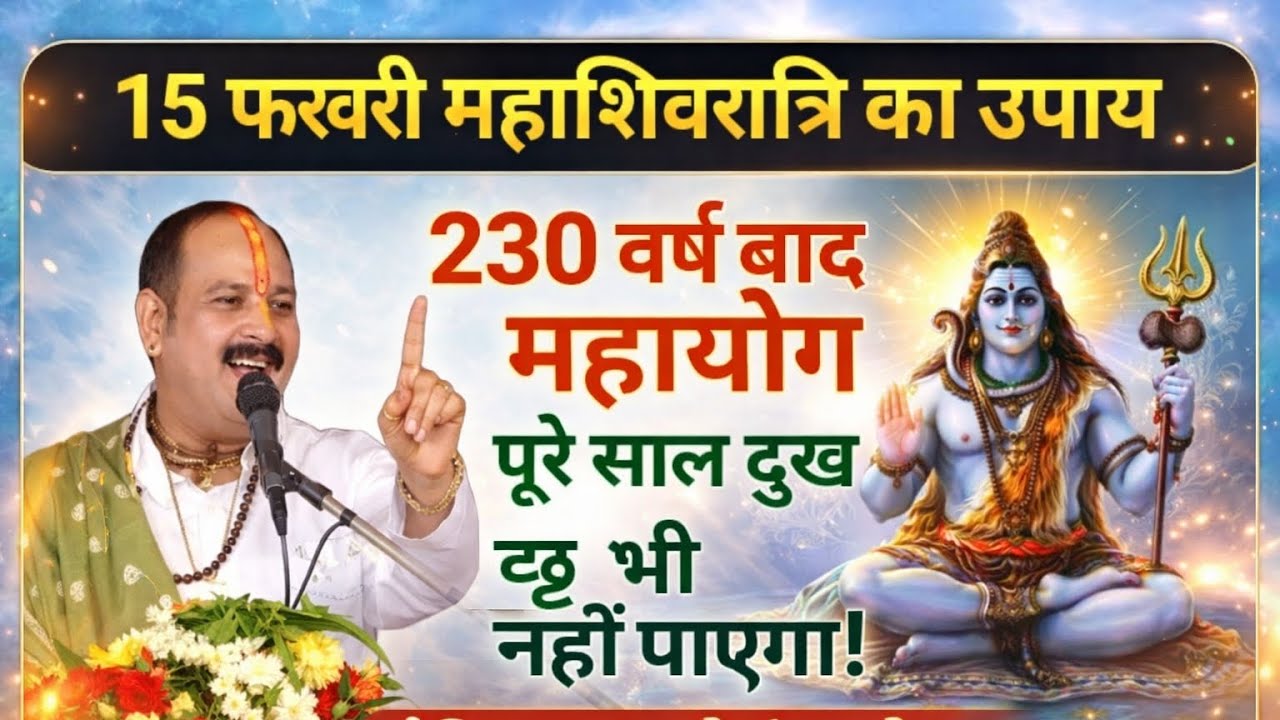 15 फरवरी महाशिवरात्रि 2026 महायोग | 230 साल बाद दुर्लभ संयोग | जरूर करें ये उपाय वरना पछताएंगे!  🔱🔱