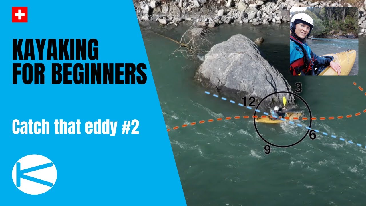 How to catch eddies with a kayak (2020 modern style) from the Vorderrhein river in Switzerland #2