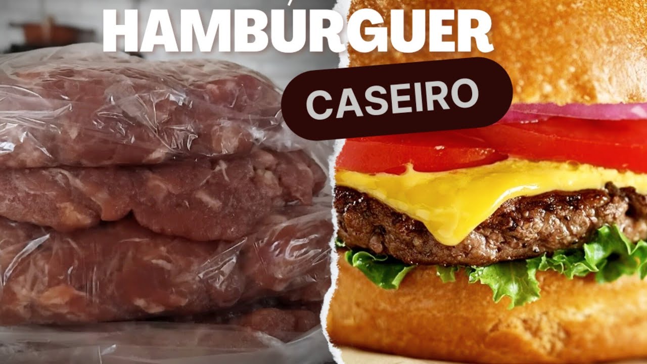 Hambúrguer Caseiro simples 