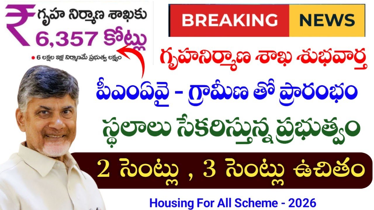 ఏపీలో ఉచిత ఇంటి నిర్మాణాలకు గ్రీన్ సిగ్నల్|ap housing for all scheme|ap free house lands|ap schemes|