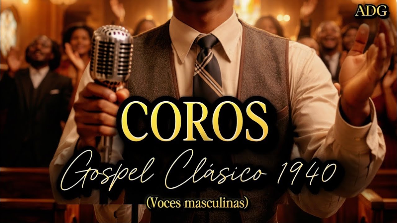 Gospel Clásico 1940 🎙 Coros Cristianos antiguos para Adorar a Dios | Voces Masculinas