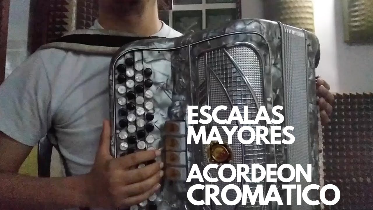 ESCALAS MAYORES EN ACORDEON CROMATICO DE BOTONES