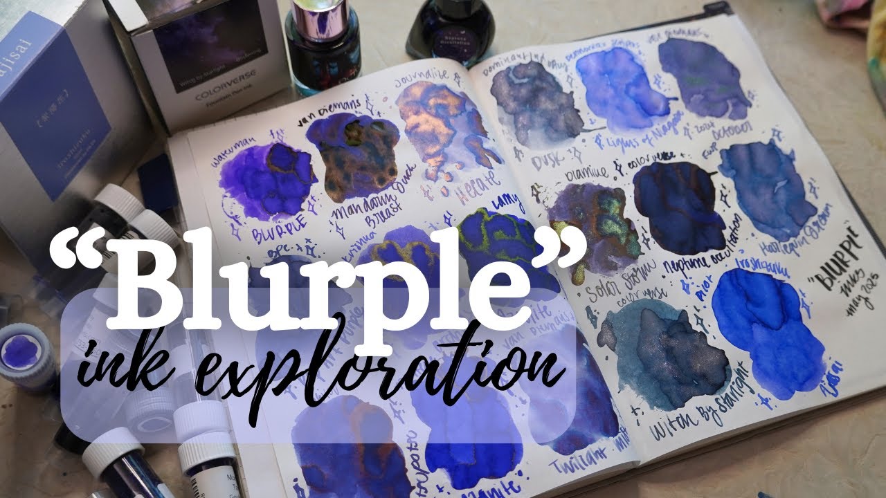 Blurple Fountain Pen Ink Exploration! - Season 3