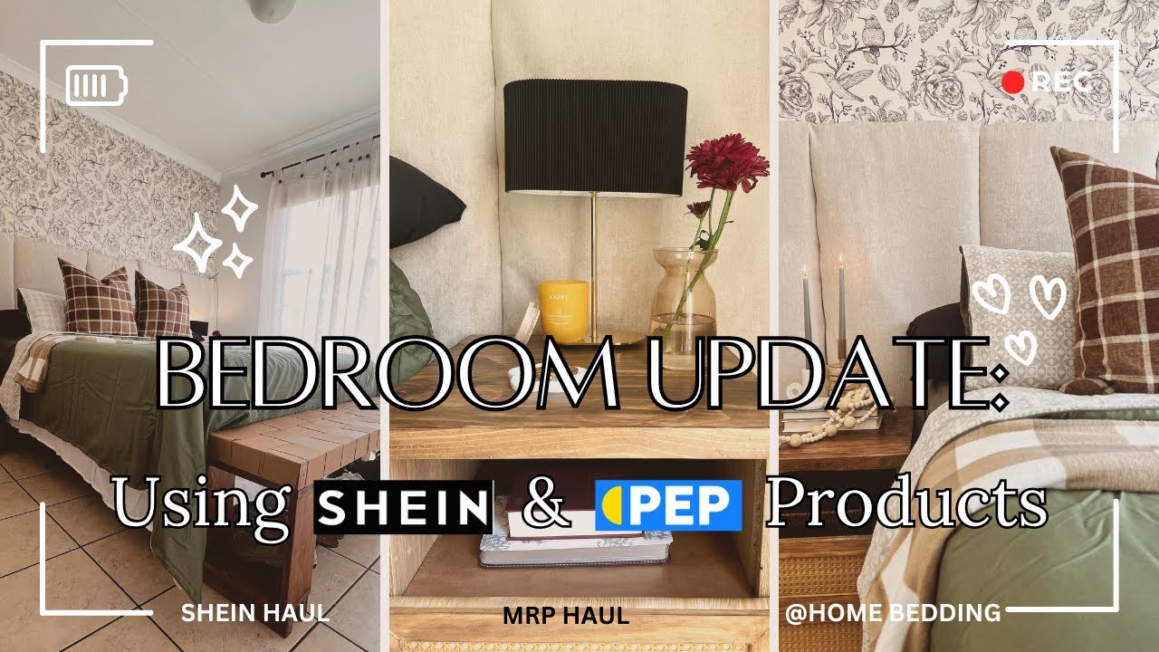 Home Update: BEDROOM REVEAL Using SHEIN + PEP Products & Huge Haul | PEP & MRP Haul | SA Youtuber