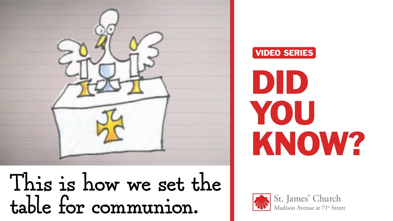 Did You Know? This is how we set the table for communion.