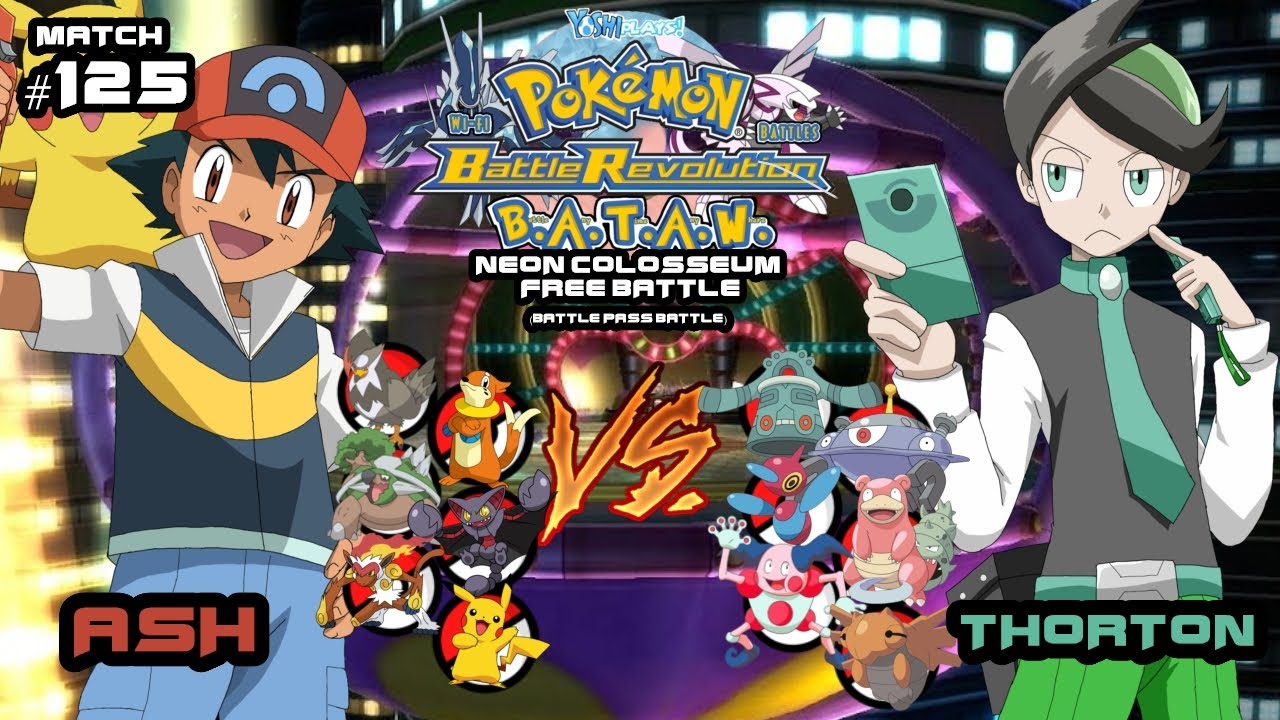 Pokemon Battle Revolution BATAW(Wi-Fi Battles) Match #125: Ash vs. Thorton