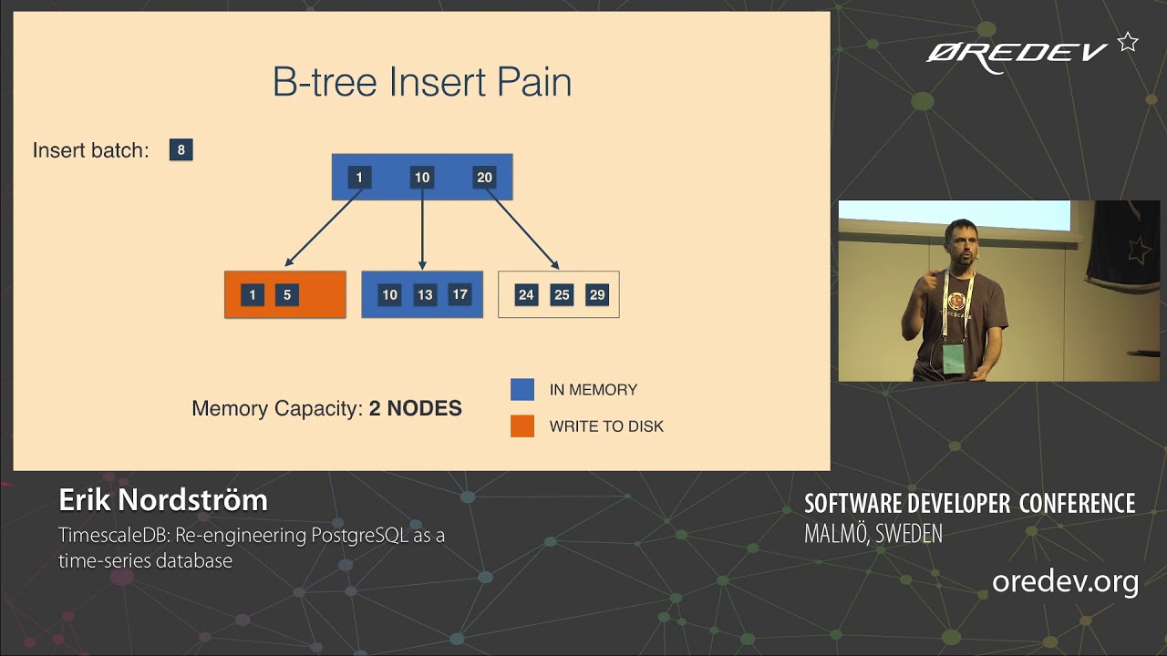 Erik Nordstr&ouml;m - TimescaleDB: Re-engineering PostgreSQL as a time series database | &Oslash;redev 2018