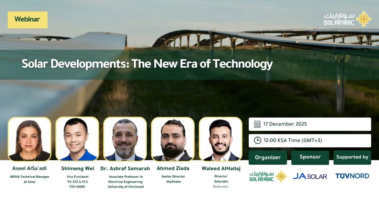 Webinar Recap | Solar Developments: The New Era of Technology