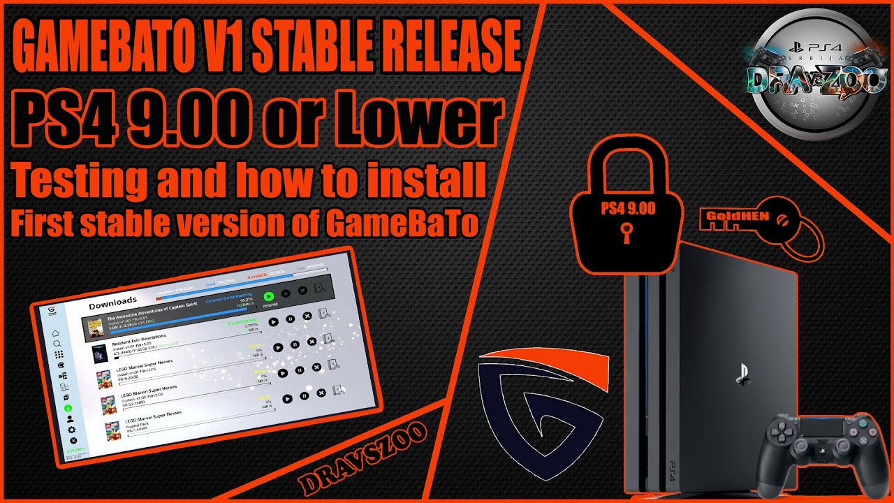 GameBaTo v1 GAME STORE First Stable Release for PS4 | Testing & How to install | PS4 9.00 or Lower