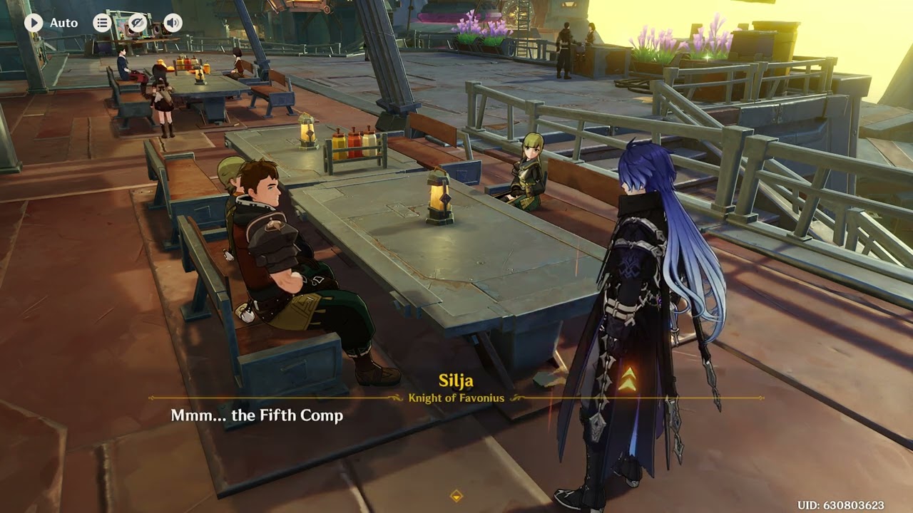 Talking to the Knights of Favonius at the Speranza