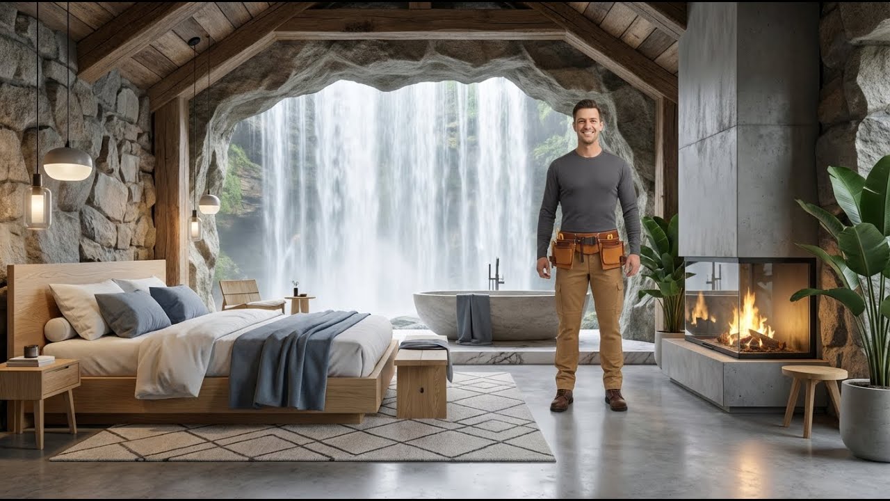 I Built an UNREAL Shelter Inside a Cave Behind a Waterfall in Just 7 Days (ASMR)