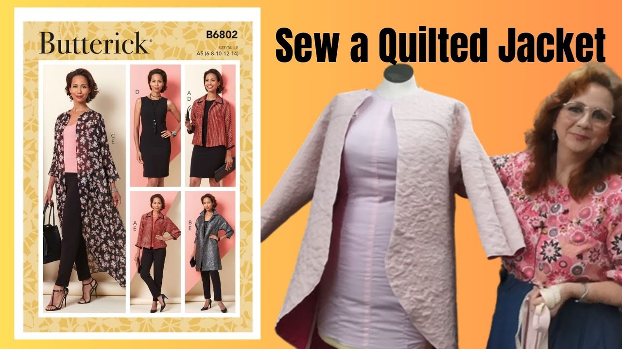 Sewing Butterick 6802 Jacket, but Quilted!