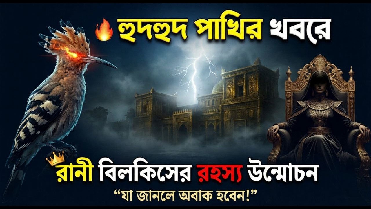 হুদহুদ পাখির খবরে রানী বিলকিসের রহস্য উন্মোচন | সুলাইমান নবী (আ.) কেন তাকে বিয়ে করলেন?