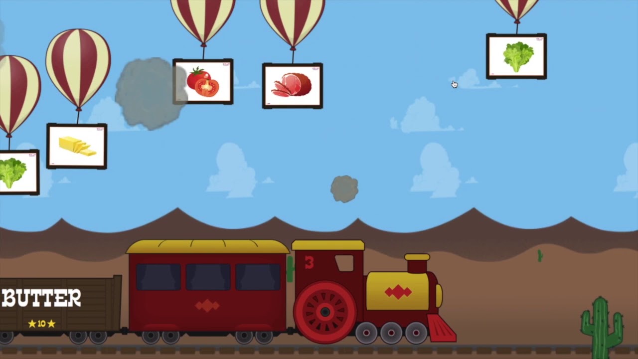 Balloon POP by wordwall