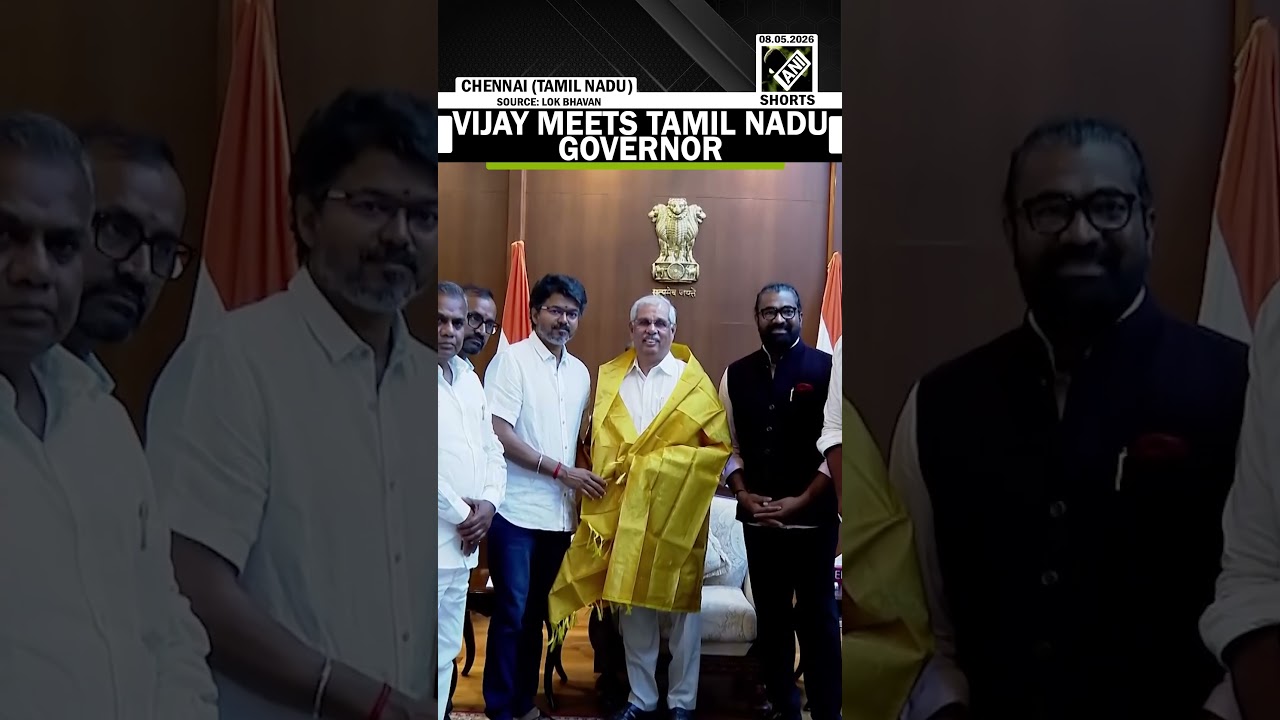 TVK Chief Vijay meets Tamil Nadu Governor at Lok Bhavan In Chennai