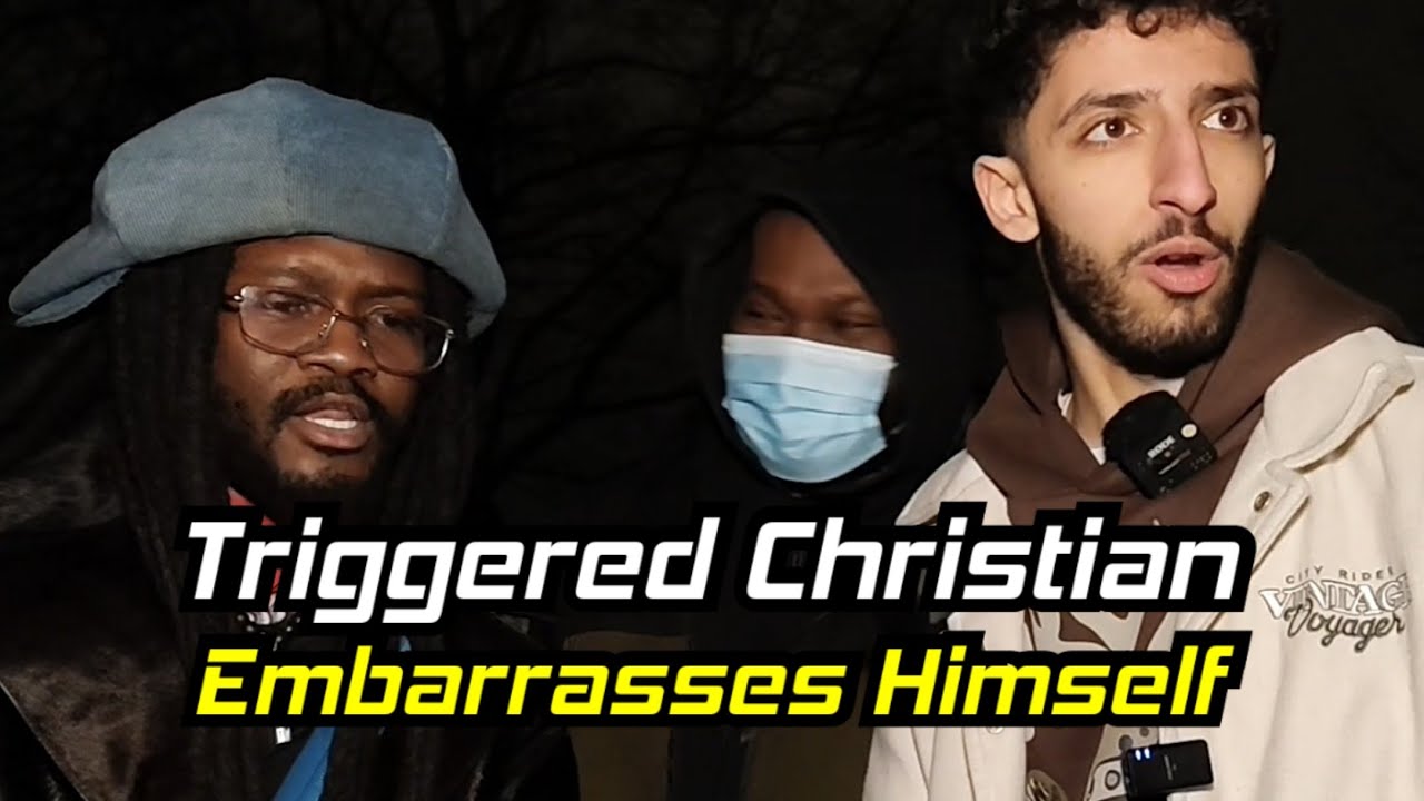 Triggered Christian Gets Exposed And Runs Away In Shame  | The Muslim Apologetic | Speakers Corner 