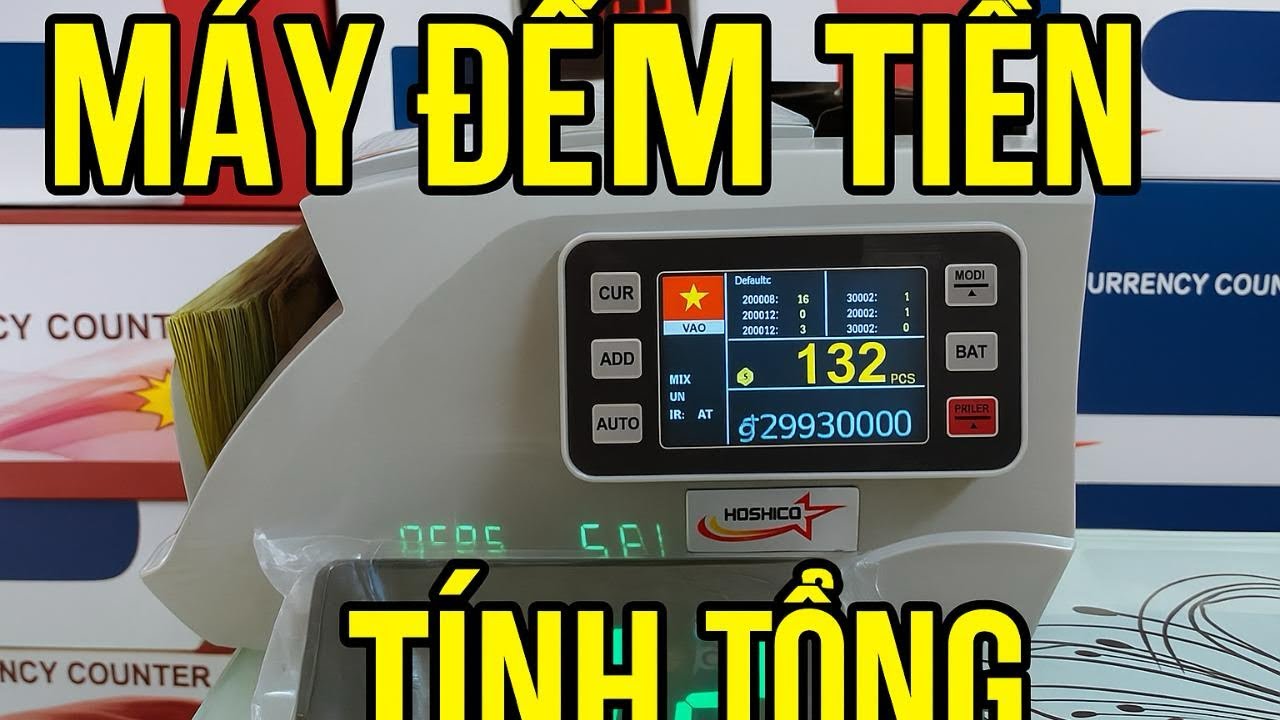 Máy Đếm Tiền Nào Tốt Nhất 2025 | Đếm Tổng + Kiểm Giả Chính Xác 100%