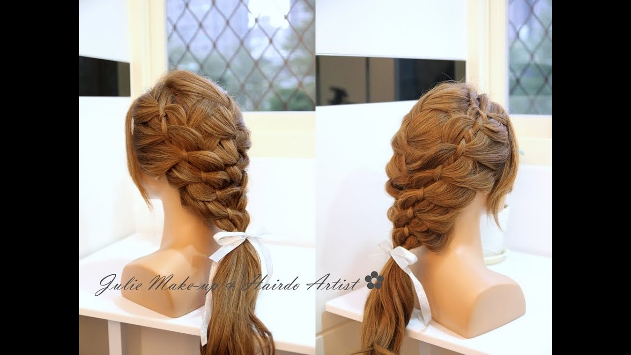 浪漫優雅低馬尾 綁髮教學 Elegant low ponytail tutorial
