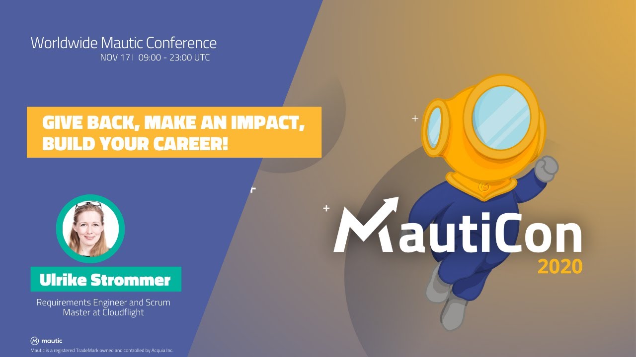 MautiCon 2020 - Ulrike Strommer - Give Back Make An Impact Build Your Career