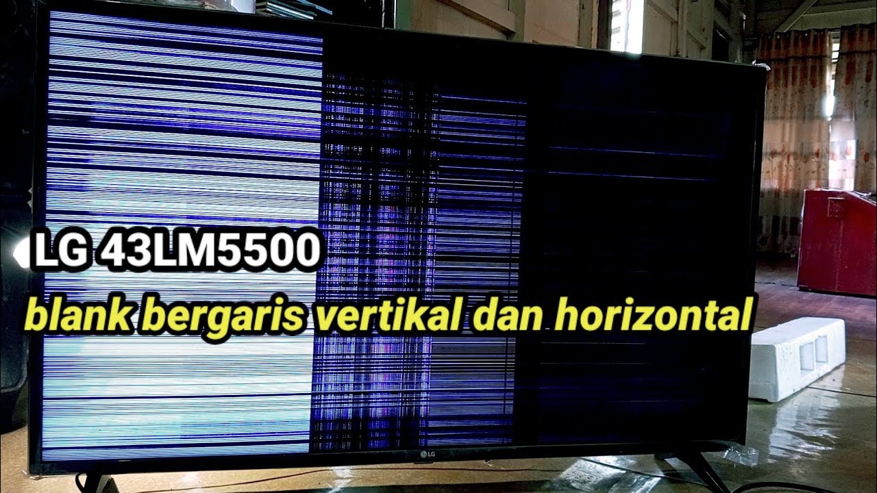 TV LED LG 43 INCHI BLANK BERGARIS VERTIKAL DAN HORIZONTAL