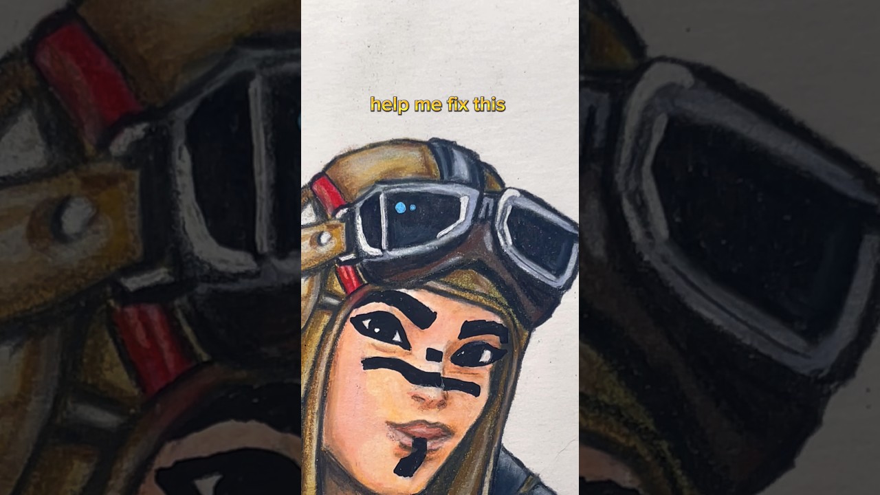Помогите мне это исправить!😤❤️ #posca #art #fortnite