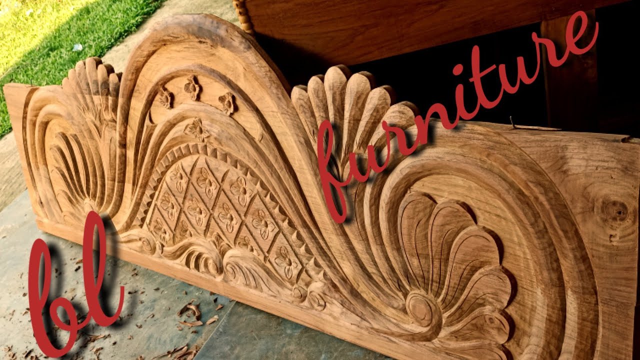 Shagun kat new design / wood carving  Bed search flower work 🥀