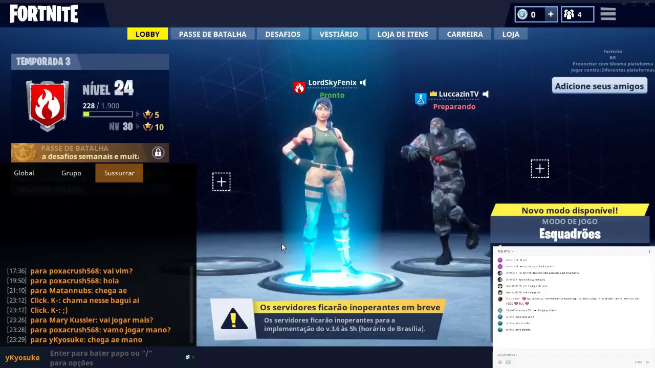 Trollando no Fortnite Battle Royale com os amigos + Divulgando Canais Ao Vivo! #1